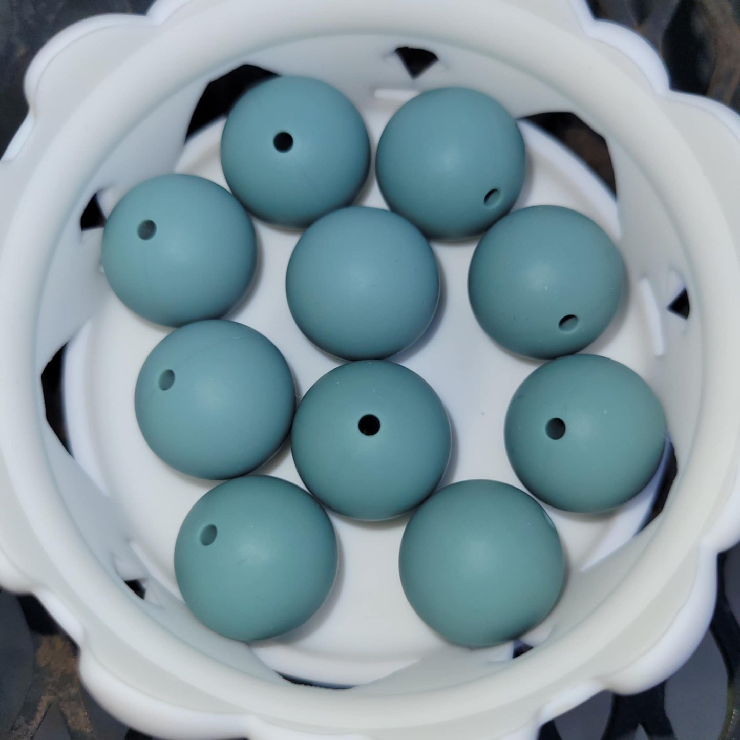 Moroccan Blue 19mm Bead Bags