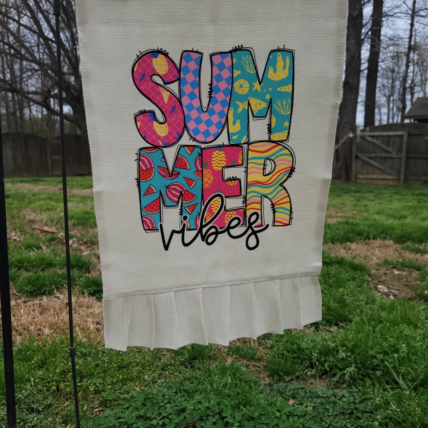 Summer Vibes Garden Flag
