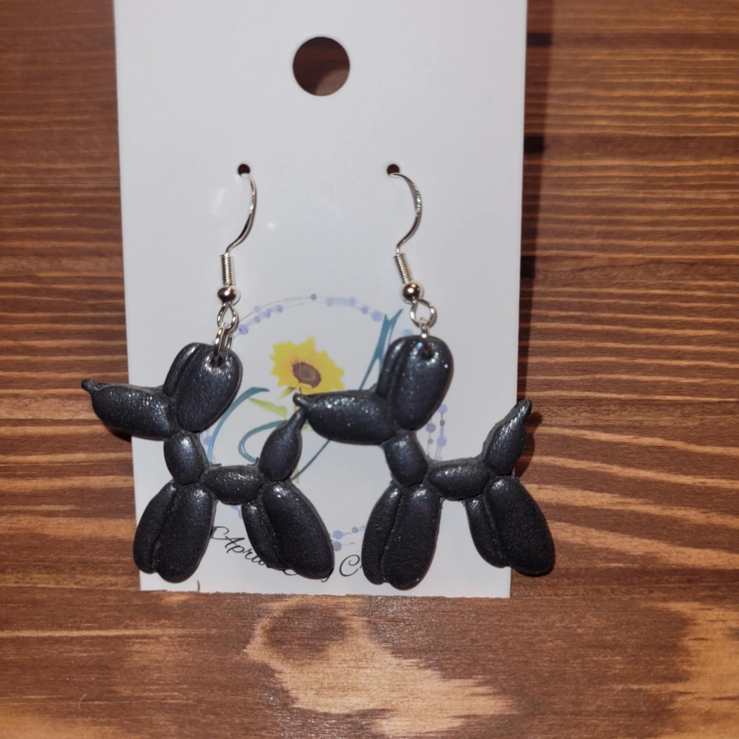 Balloon Dog Polymer Earrings #7