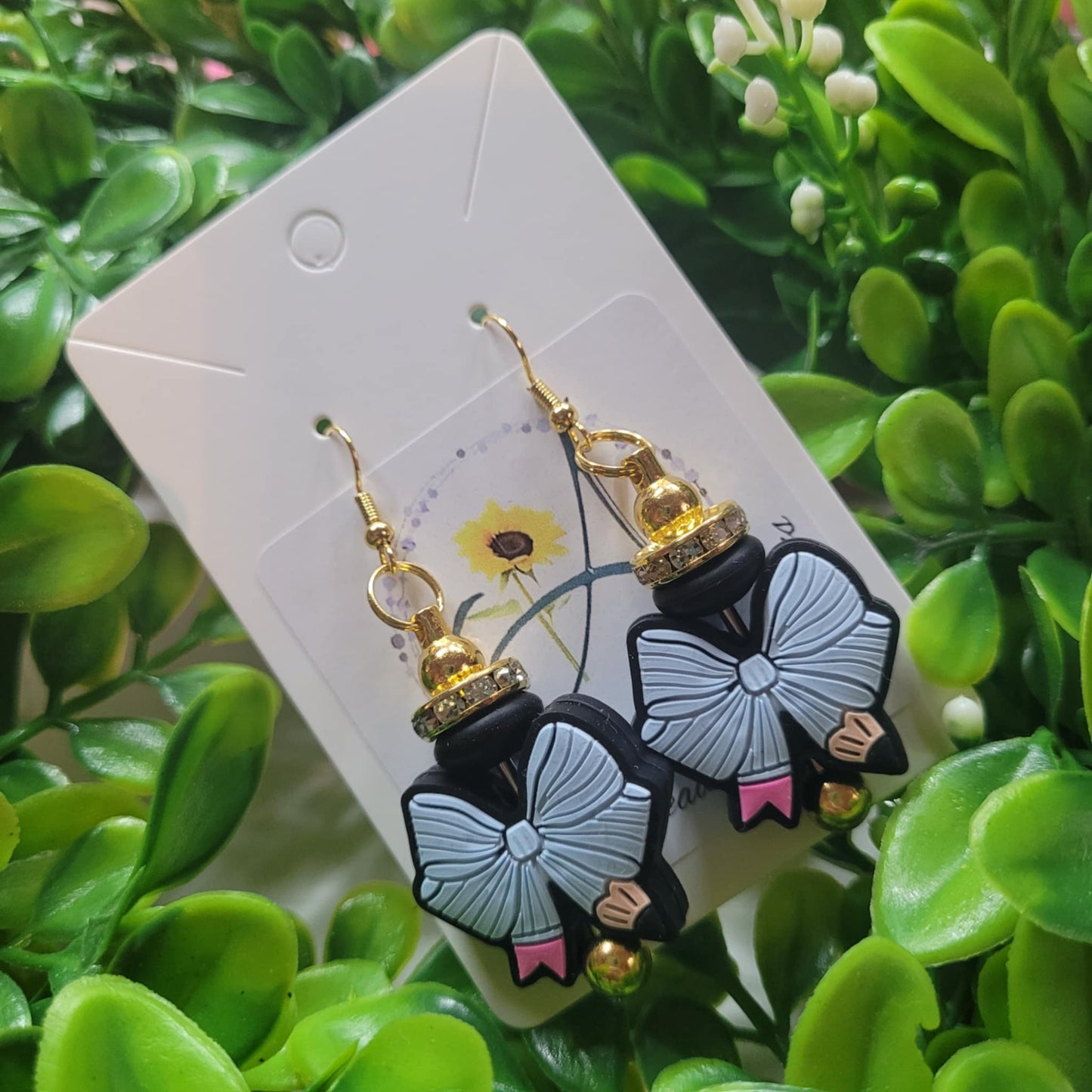Teacher Pencil Bows Earrings