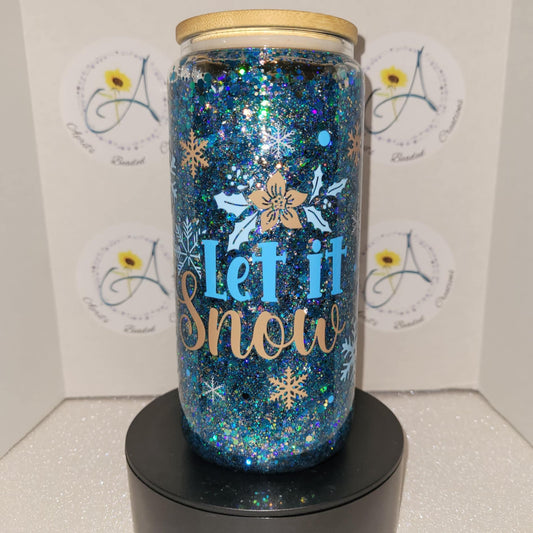 Let it Snow Snowglobe Tumbler