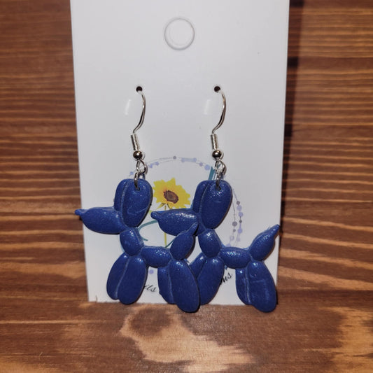 Balloon Dog Polymer Earrings #10