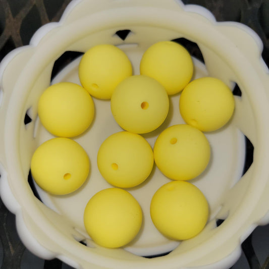 Butter Yellow 19mm Bead Bags