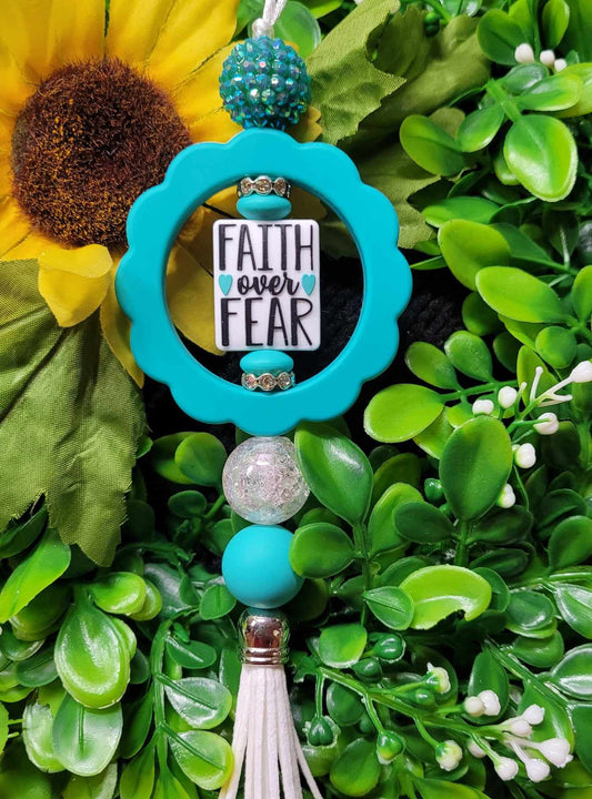 Faith Over Fear Car Charm