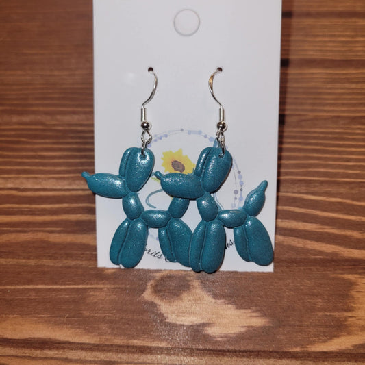 Balloon Dog Polymer Earrings #5