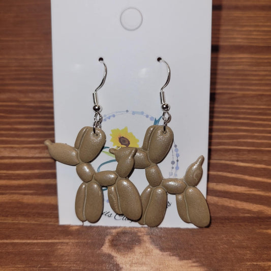 Balloon Dog Polymer Earrings #3