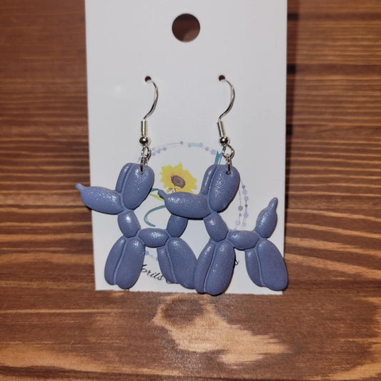 Balloon Dog Polymer Earrings #4