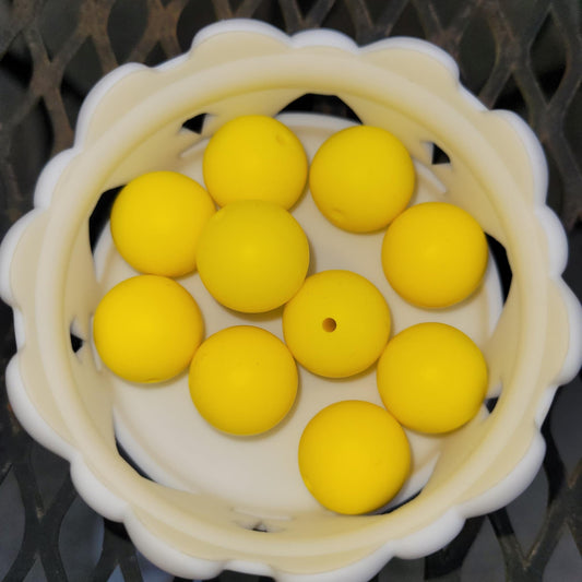 Banana Yellow 19mm Bead Bags