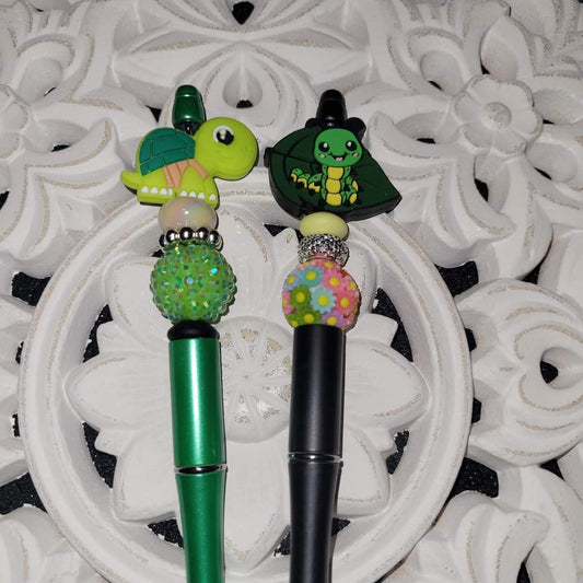 Turtle and Caterpillar Pens