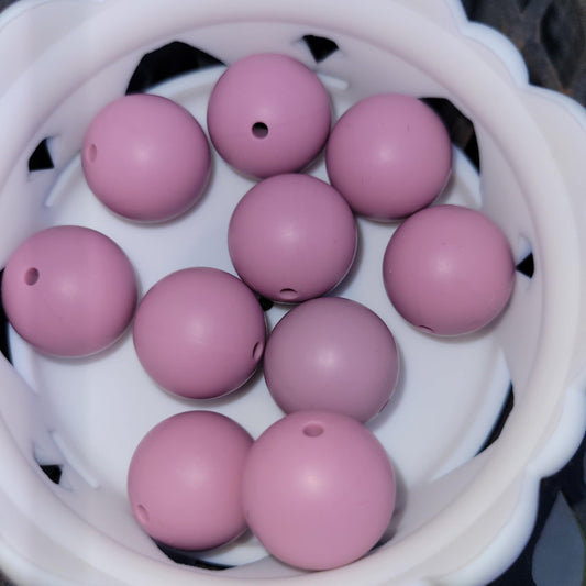 Mauve 19mm Bead Bags