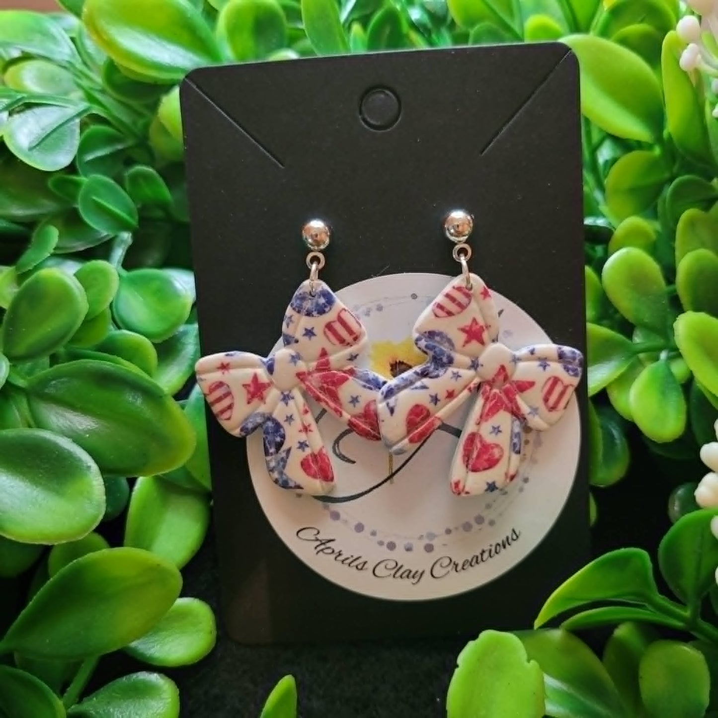 4th of July Polymer Clay Earrings #10