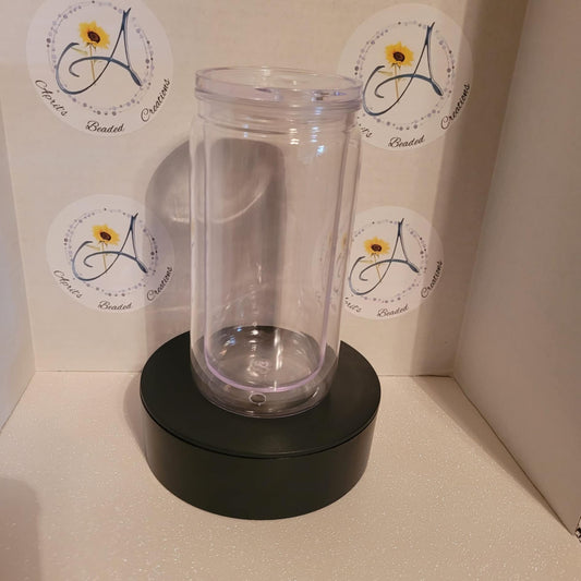 Acrylic Snowglobe Tumbler